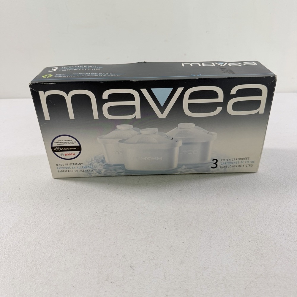 Mavea 3 Pack Maxtra Replacement Water Filters BPA Free White 1001122 SEALED NEW